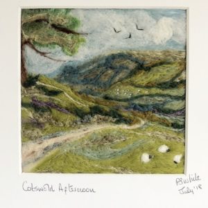 needle felted landscape picture