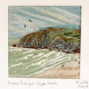 needle felted landscape picture