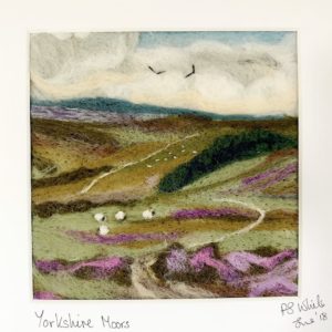 needle felted landscape picture