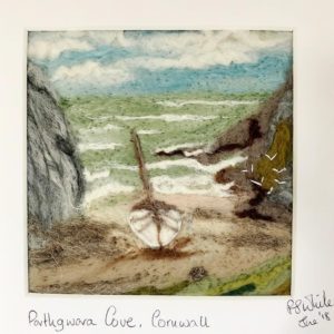 needle felted landscape picture