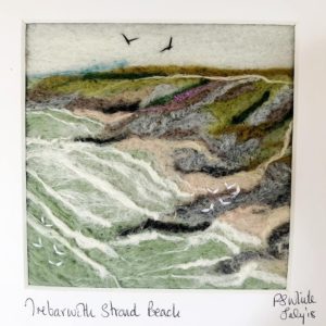 needle felted landscape picture