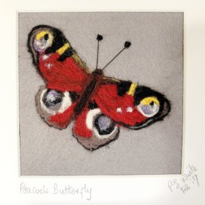 needle felted butterfly picture