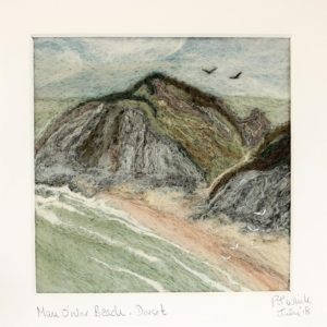 needle felted landscape picture