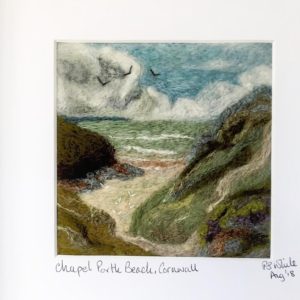 needle felted landscape picture