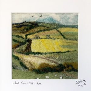 needle felted landscape picture