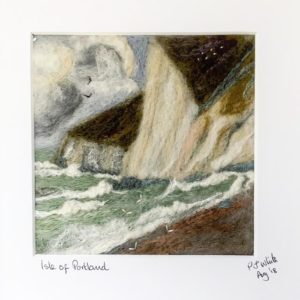 needle felted landscape picture